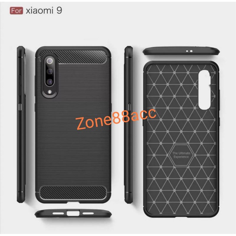 Silicon Case XIAOMI Mi 9 Mi 9X Softcase iPAKY Carbon Casing Cover TPU