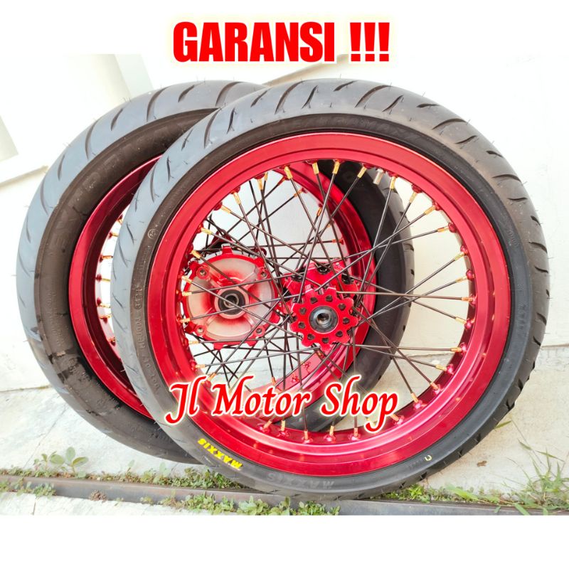 BAN VELG SUPERMOTO SUPER MOTO TWOTONE CRF 150 CRF150 L CRF150L TWOTONE PLUS BAN MAXXIS EXTRAMAAX