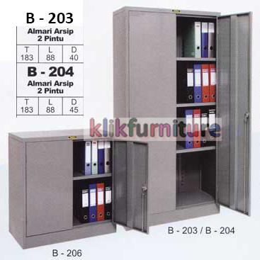 Cabinet | B 204 Brother Lemari Besi Kantor 2 Pintu