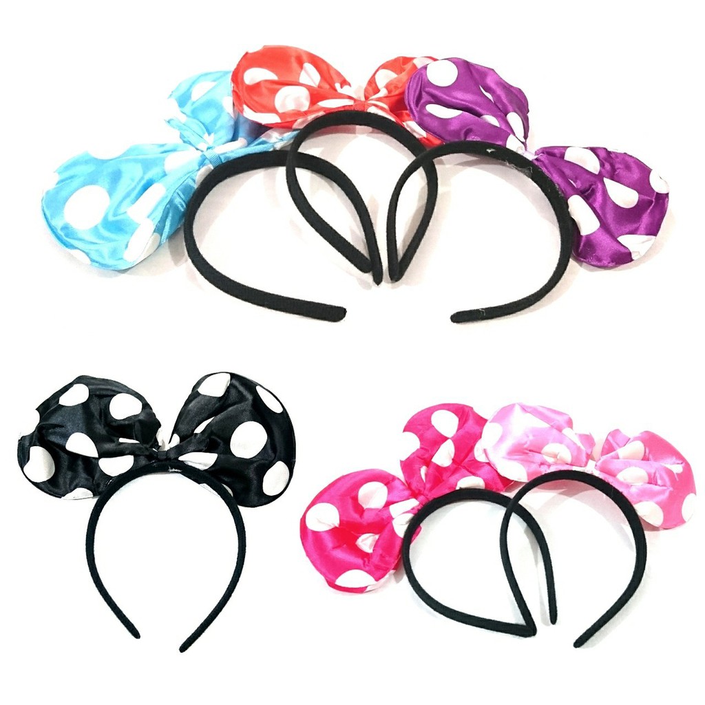 bando pita besar polca dot minnie mickey polcadot JUP