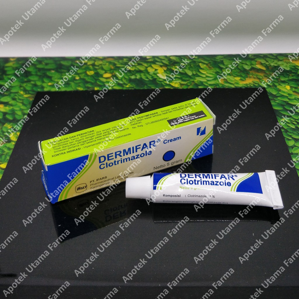 DERMIFAR 5GR | CLOTRIMAZOLE | ANTI JAMUR DAN PARASIT KULIT | KRIM |