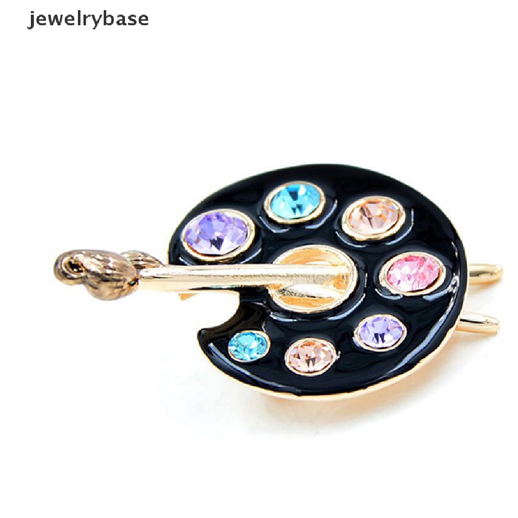 [jewelrybase] Draw Palette Brooch Creative Rhinestone Pins And Brooches Women And Men Pin 2 Co Boutique