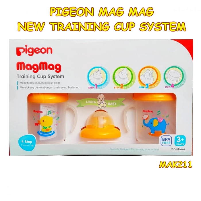 MAK211 PIGEON MAG MAG NEW TRAINING CUP SYSTEM ISI 2 GELAS 3M+