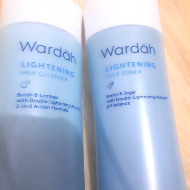 Wardah Lightening milk cleanser dan toner preloved