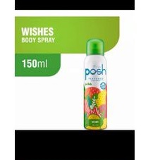 posh hijab perfumed body spray wishes body winter magic green blossom purple wish 150ml