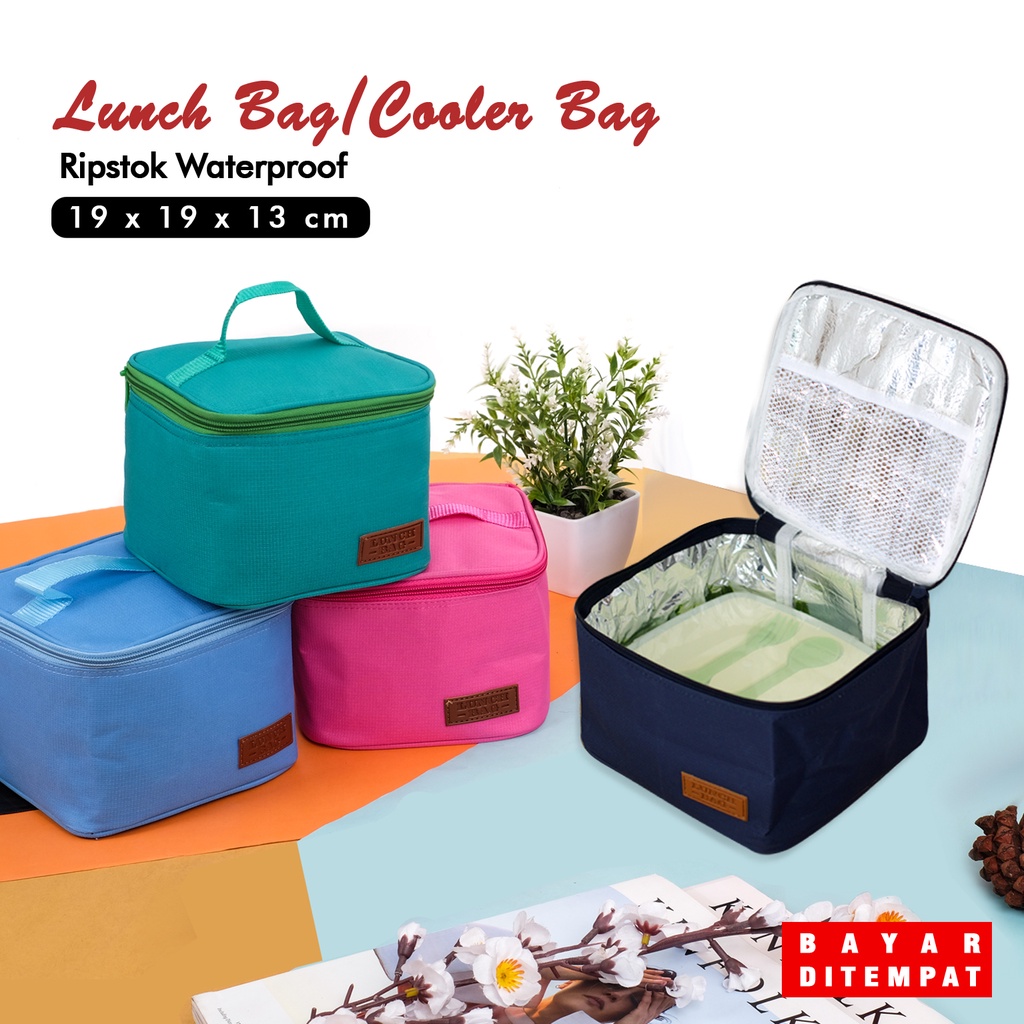 Tas pendingin botol susu bayi cooler bag botol asip aluminium foil tahan panas dingin coolerbag polos waterproof