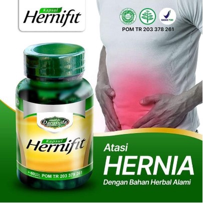 Hernifit Darusyifa Obat herbal Hernia Herbal Jamu Hernia Alami Obat Hernia 60 Kapsul