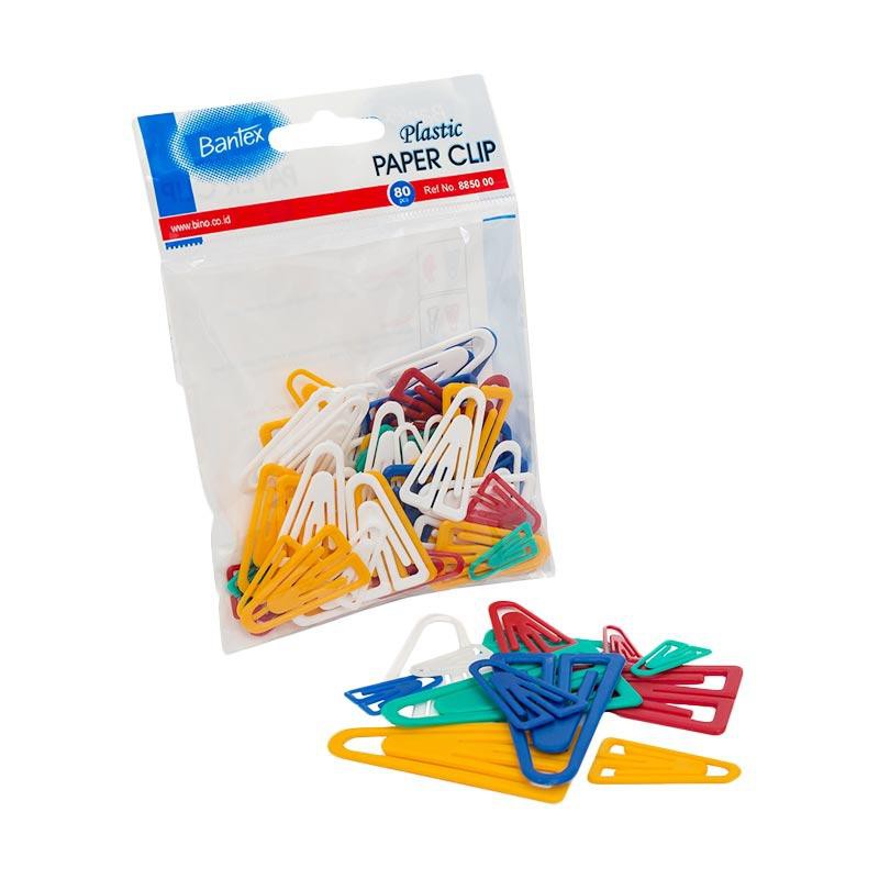 Bantex #8850 00 Colour Paper Clip [80 pcs] Mix