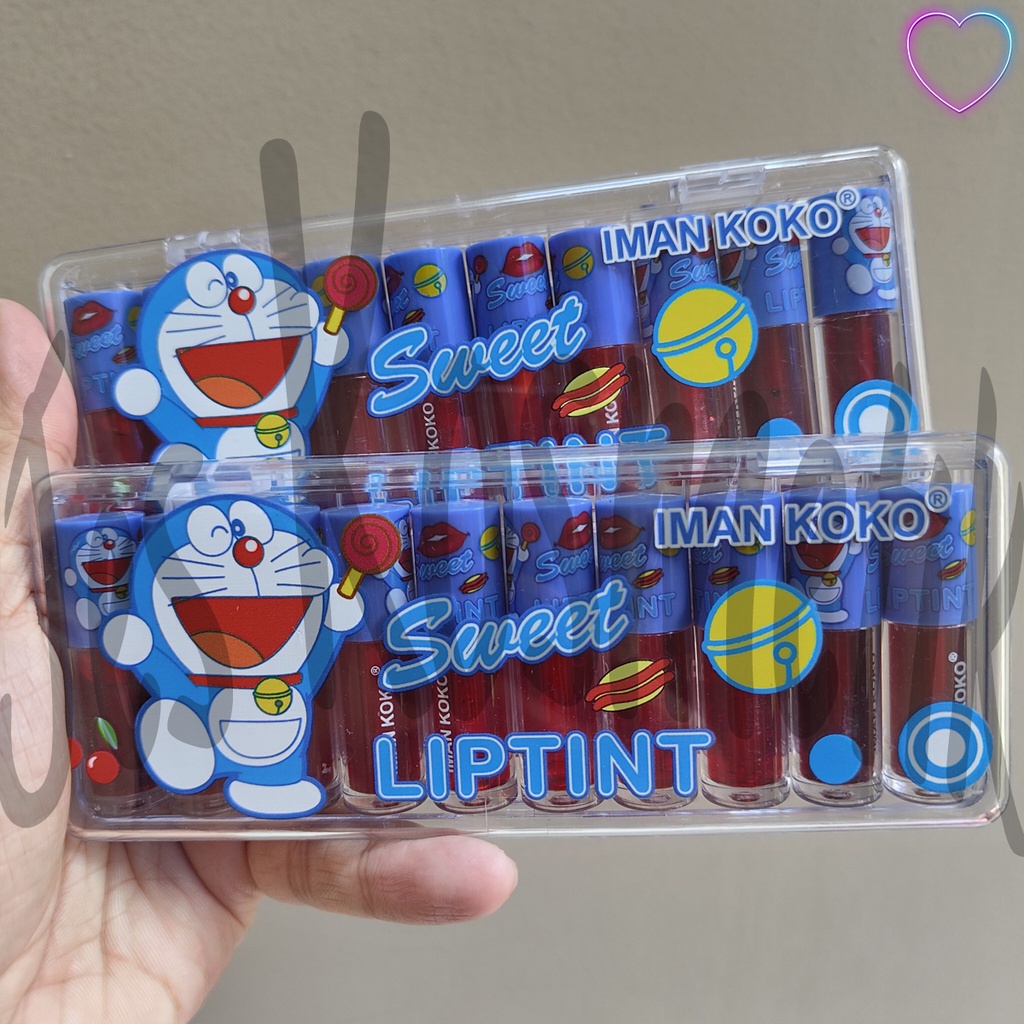 Iman Koko Liptint Papan Set isi 10 Pcs Lip Tint / Grosir Kosmetik