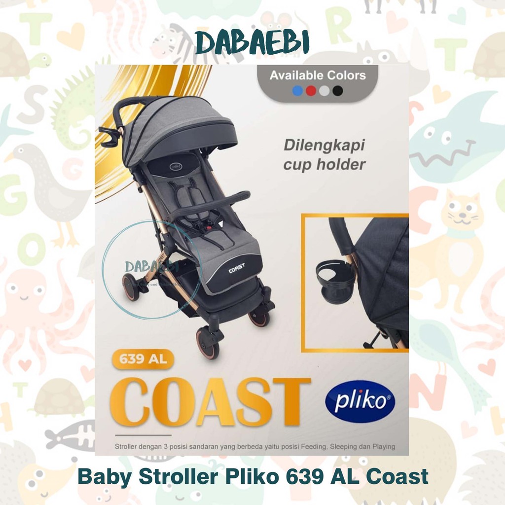  FREE ONGKIR JAWA BALI Baby Stroller Pliko 639 AL Coast 