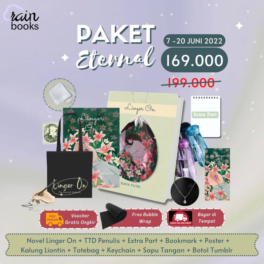 NOVEL LINGER ON + BONUS - SURIA PUTRI