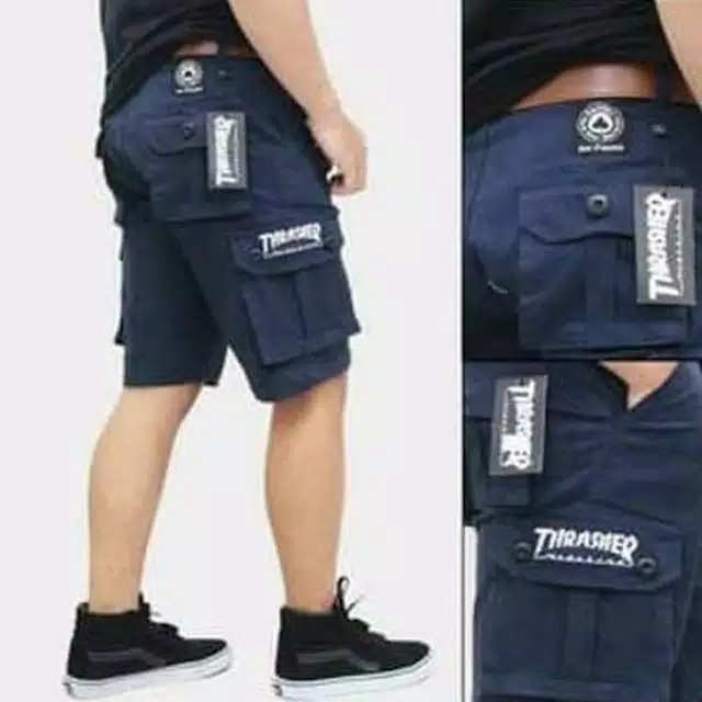 Celana Pendek Cargo Thrasher | Cargo Pendek | Celana distro | Cargo Thrasher Pria Cowo