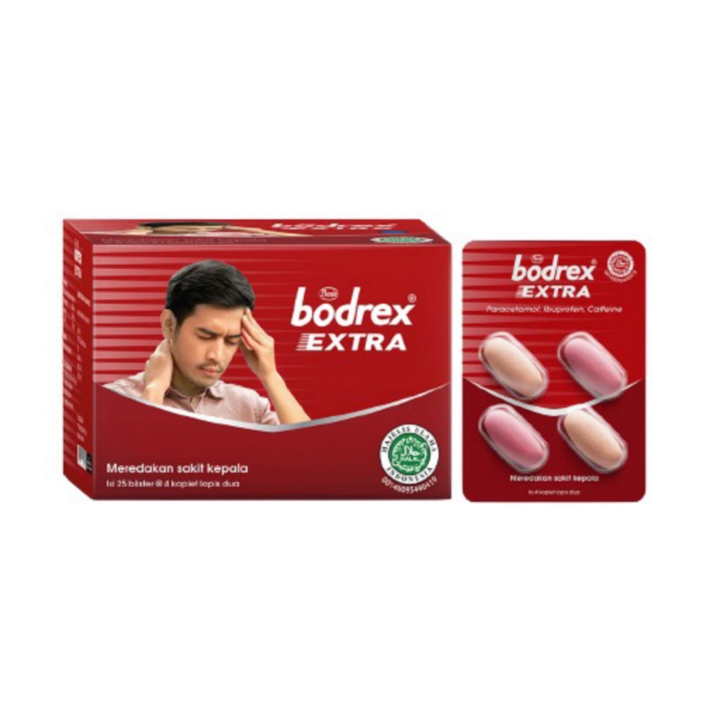 BAnda Aceh Bodrex Grosir Per Box Extra / migra / flu dan batuk 1 Folding Box [25 Blister]