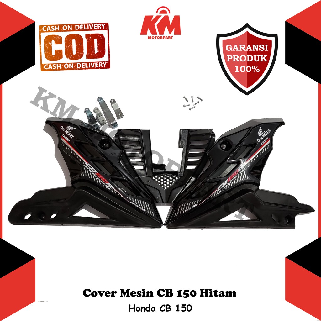 Cover Mesin CB 150r old New Tutup Engine Honda CB Merah Hitam Putih