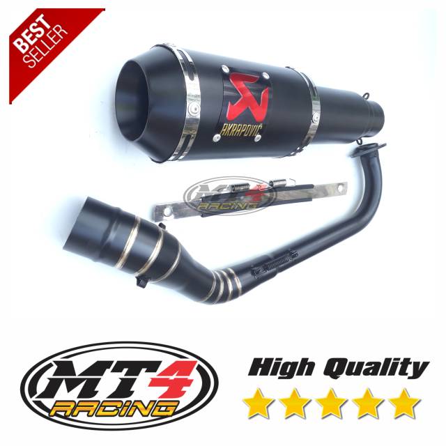 Knalpot Akrapovic black dof fulset Nmax 155 Aerox Lexi Vario 150 beat scoopy mio soul