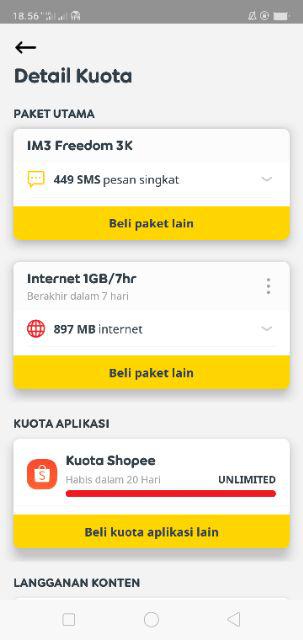 Indosat Data Full Pure 24 Jam 30 Hari Shopee Indonesia