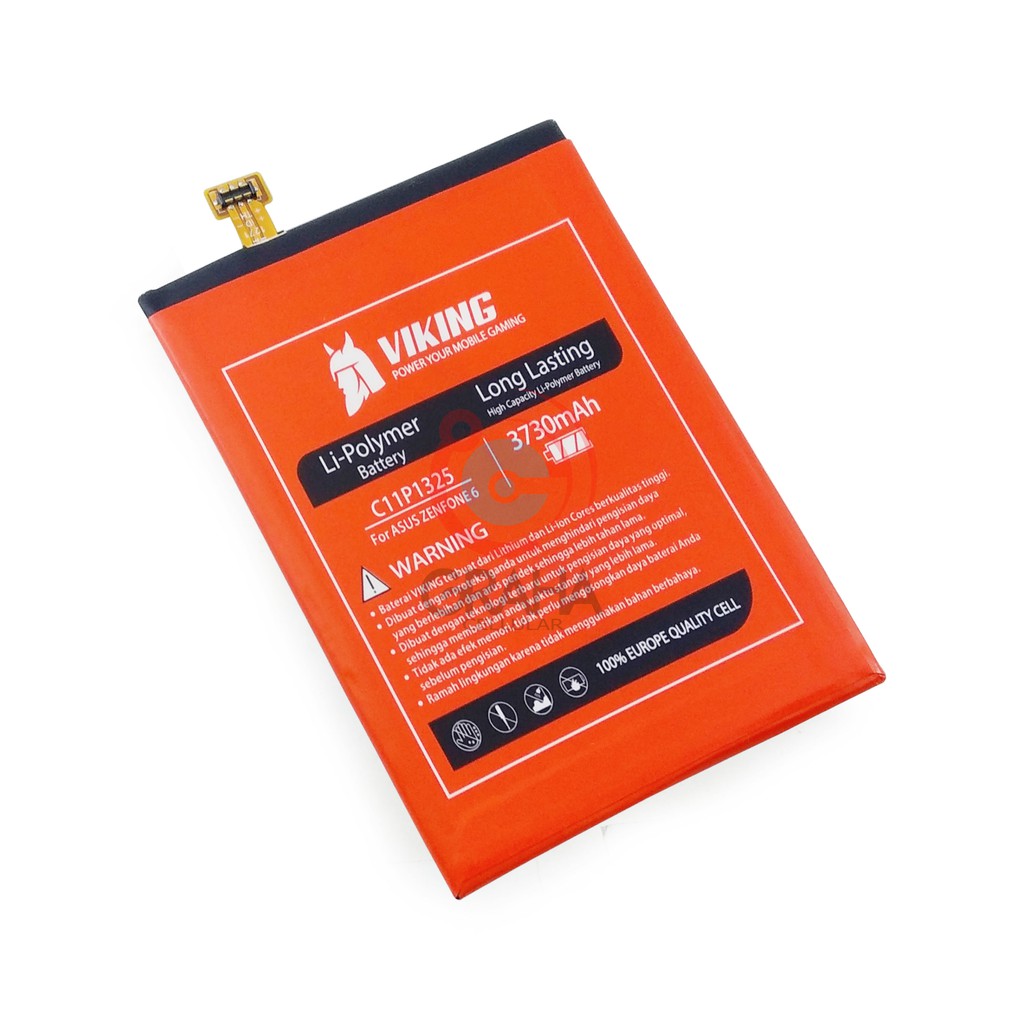 BATERAI / BATTERY / BATRE ASUS ZENFONE 6 / A600 VIKING DOUBLE POWER
