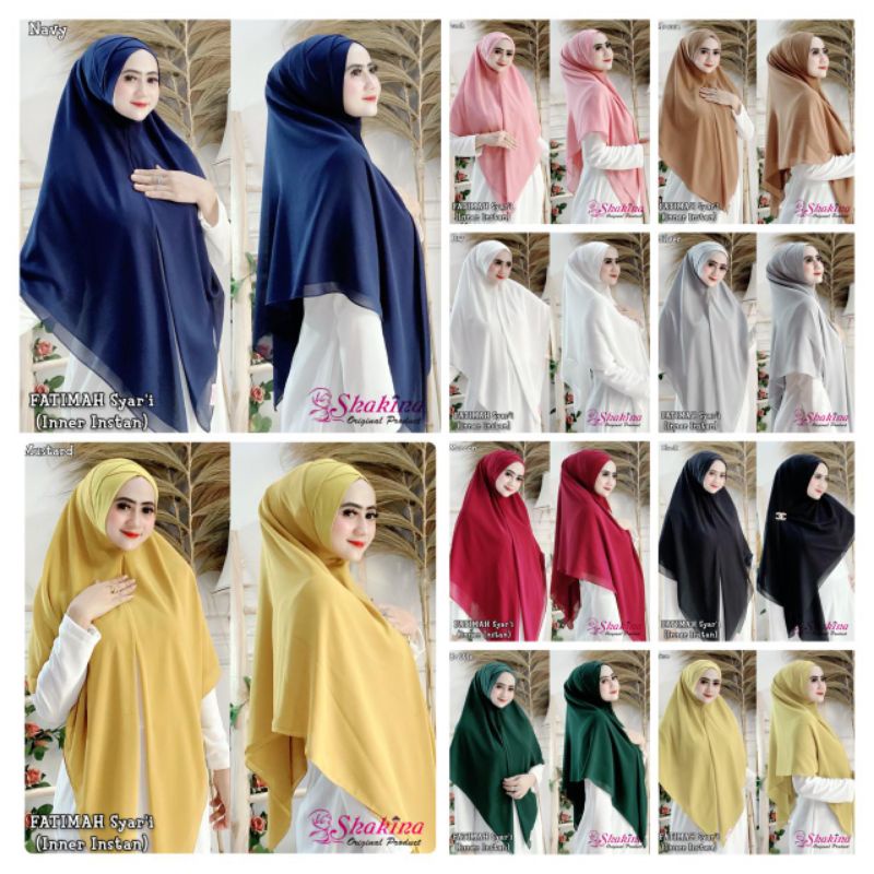 Fatimah Syari'i Instan Inner / Jilbab Inner / Jilbab Syari