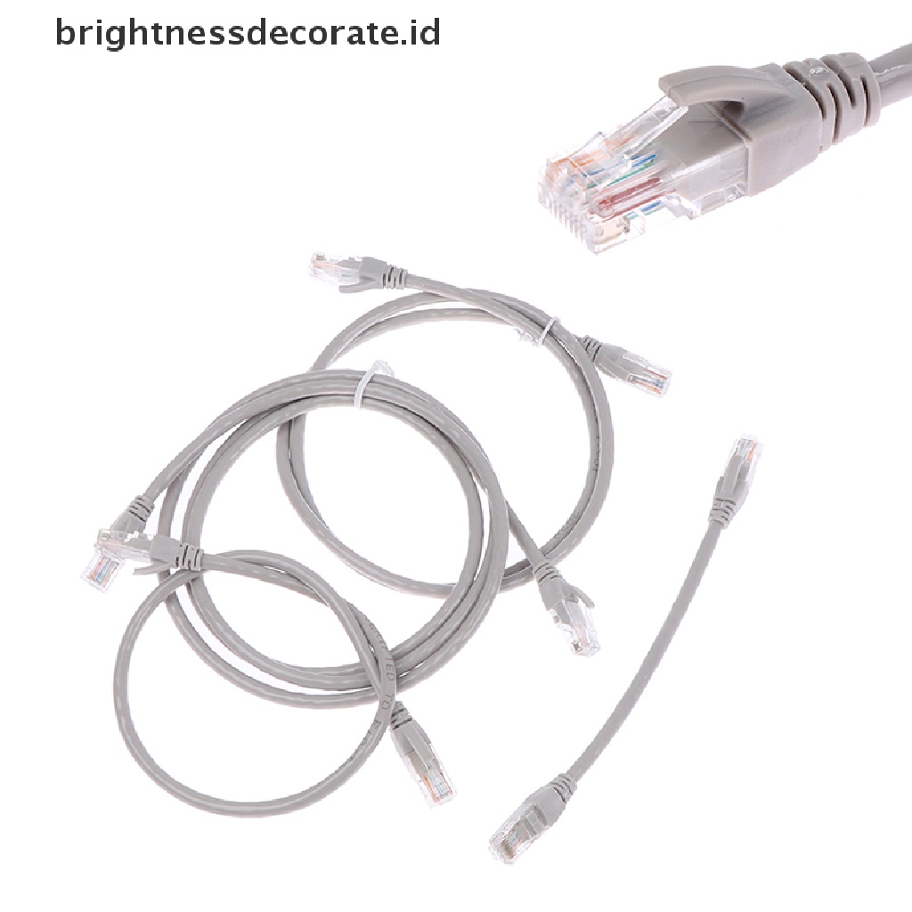 0.2m-1.5m Cat6E Male Ke Male Rj45 Patch Pendek Lan Ethernet Network