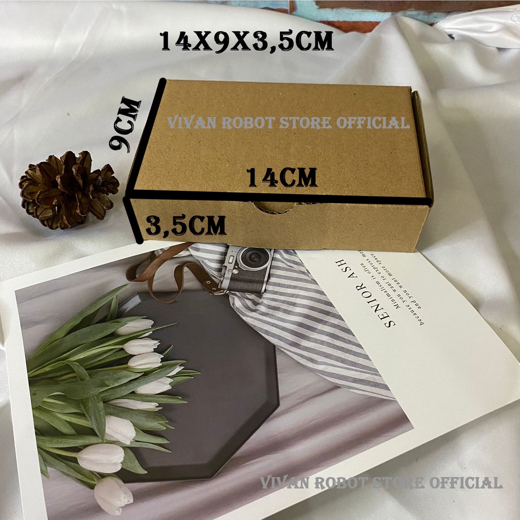 

Kardus box ukuran 14x9x3,5 cm karton dus packing BARU luar dalam POLOS