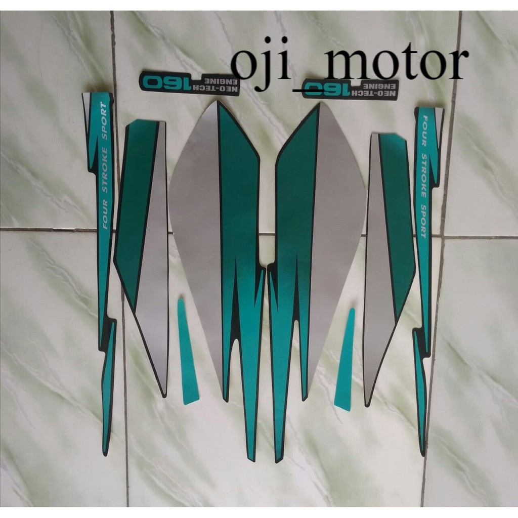 stiker striping honda gl pro 95 merah