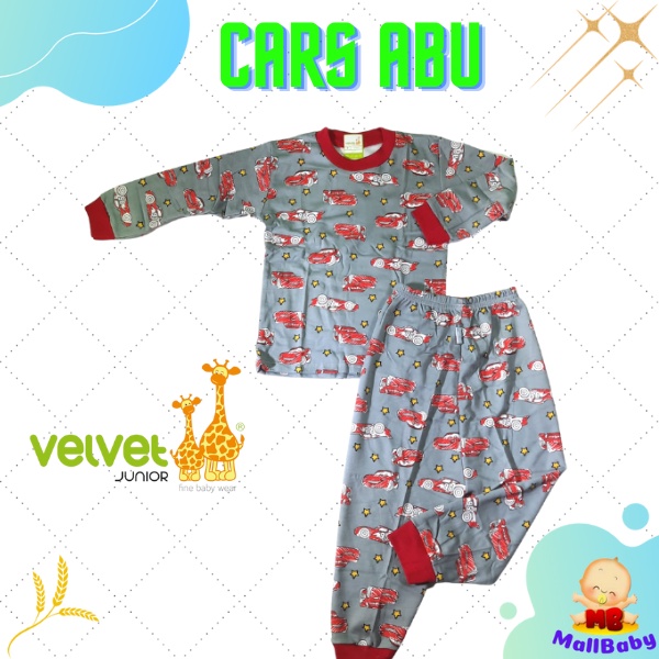 Piyama Velvet Junior Size Besar Ukuran 2345678910 Setelan Lengan Panjang Anak Laki Laki Perempuan Unisex Big Size Baju Tidur