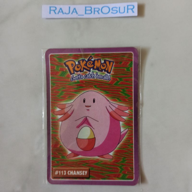 Kartu Stiker Mainan Jadul Langka Pokemon Indigo League-Kanto Region Gen1 Hadiah Cup Cup Pop CuCu Pop