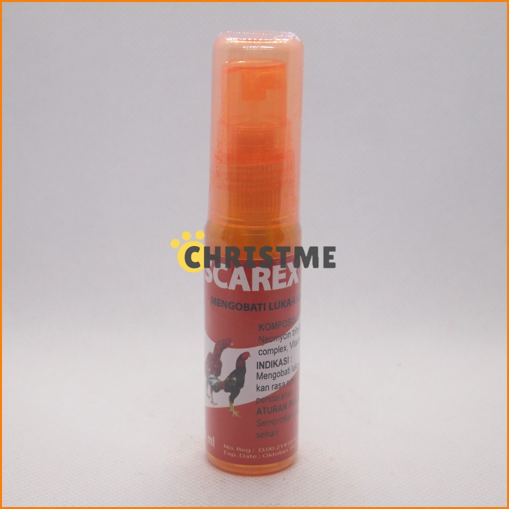 Scarex Spray 30ml -  Obat Spray Semprot Mengobati Luka Pada Ayam Aduan Borok Infeksi Lecet Sakit
