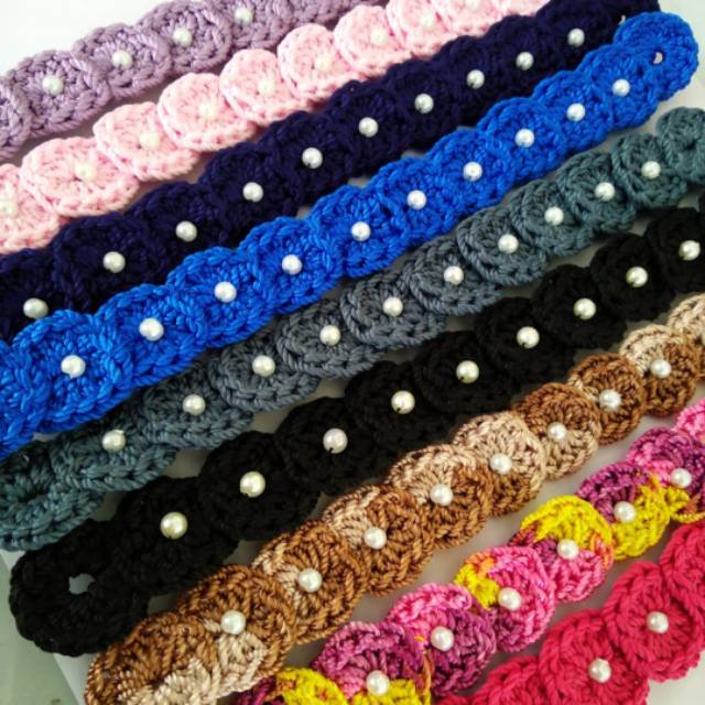 Konektor Masker Rajut Mutiara