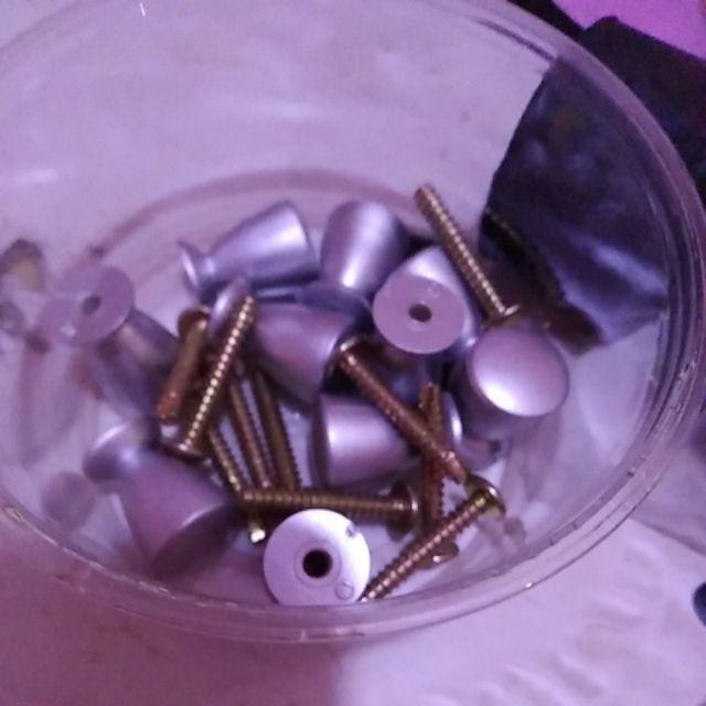 Handle Knob Bulat Laci Dan Lemari Warna Silver / Tarikan Knob Bulat Silver