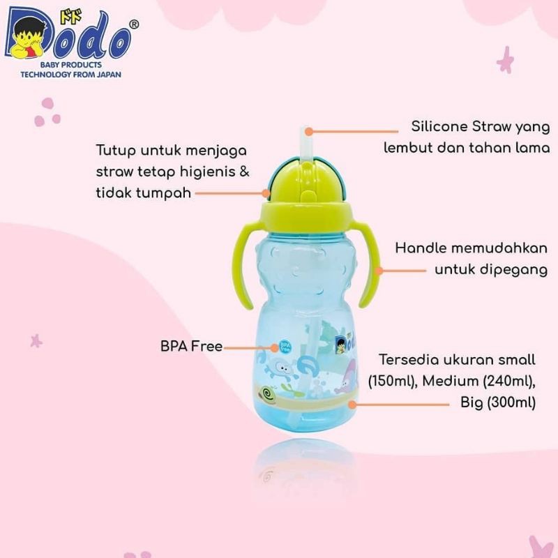 Dodo Botol Minum Anak Sport Handle Cup Ukuran Kecil Sedang Besar DDC007 DDC006 DDC005