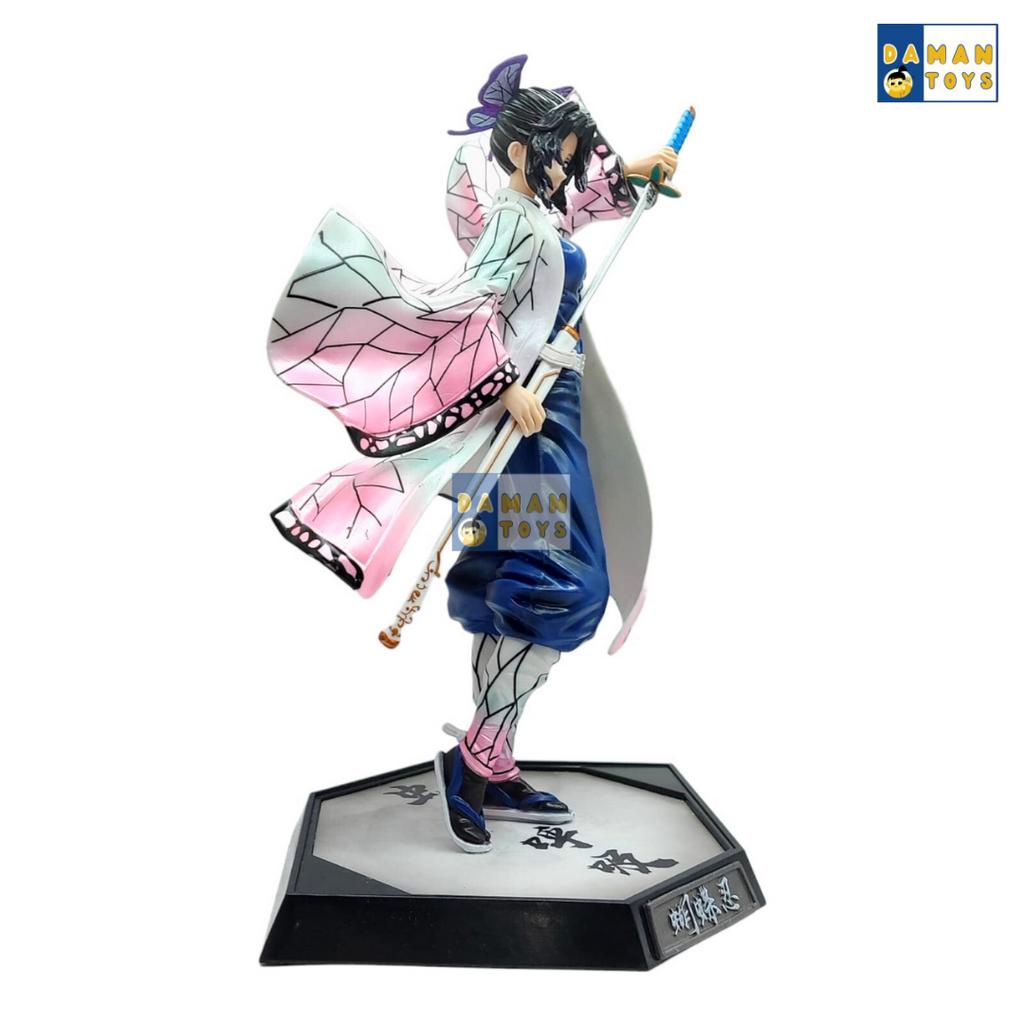 Action Figure Anime Shinobu Kocho 28cm Demon Slayer Pajangan Kimetsu No Yaiba