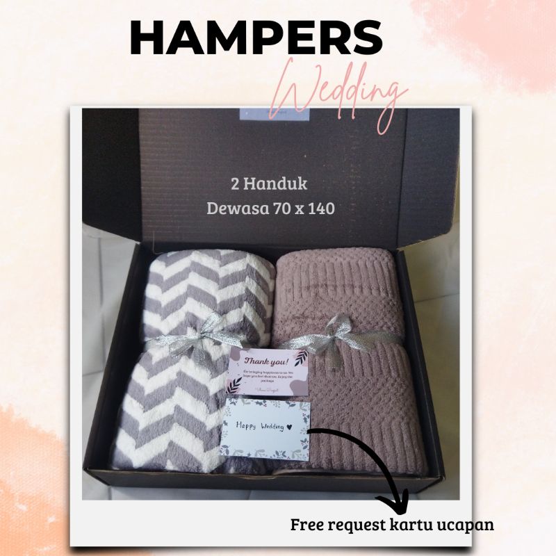 

KADO PERNIKAHAN HAMPERS WEDDING KADO NIKAHAN HADIAH PERNIKAHAN HANDUK COUPLE JOGJA MURAH BERKUALITAS