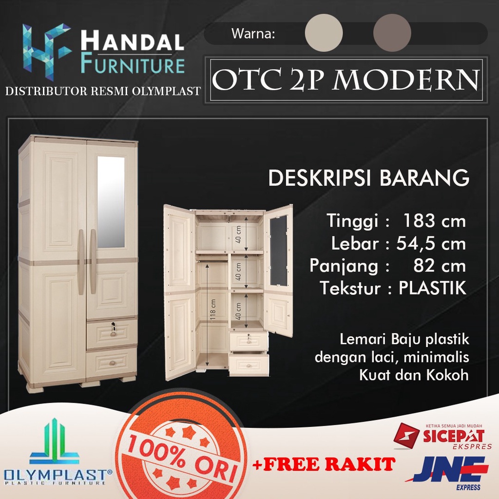 OTC (LEMARI PAKAIAN BAJU PLASTIK) - OLYMPIC OLYMPLAST