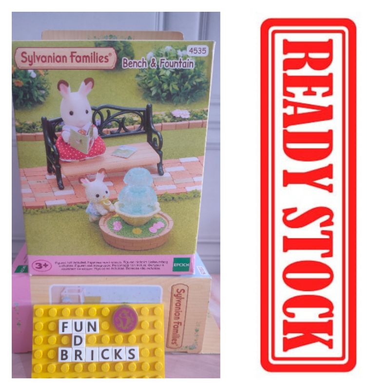 Sylvanian Bench & Fountain