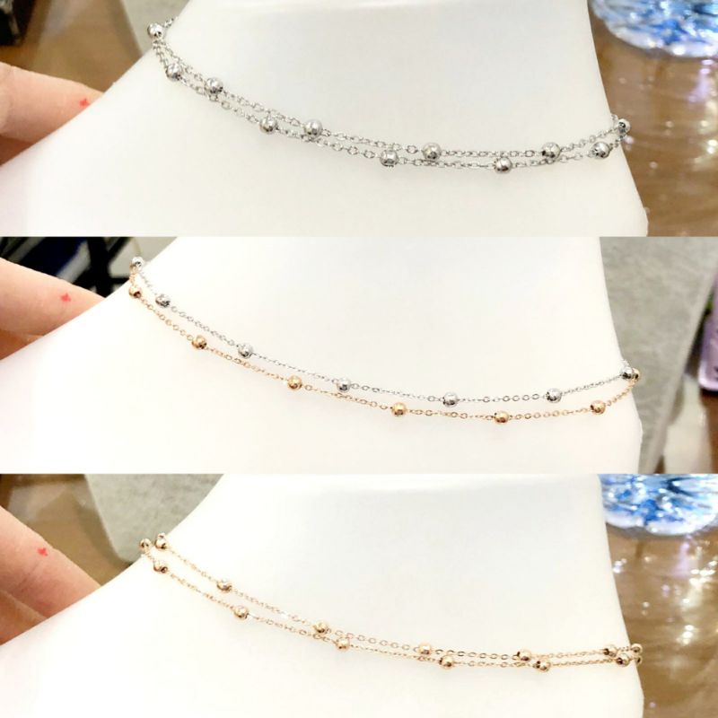 GELANG KAKI TITANIUM JEDAR 2 LAYER