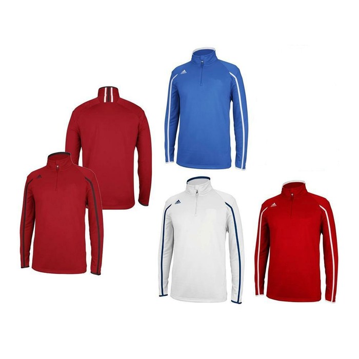 ORIGINAL Jaket Big Size Adidas Climalite Coaches Half Zip Performance Pullover