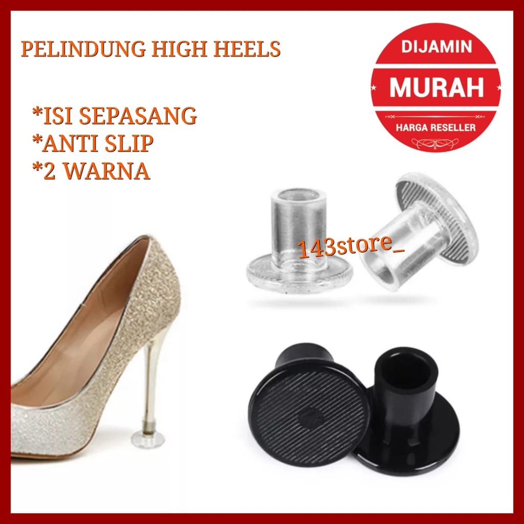 SEPASANG TATAKAN INSOLE SEPATU HEELS ALAS ANTI SLIP PELINDUNG SEPATU HEELS SOL ANTI LICIN