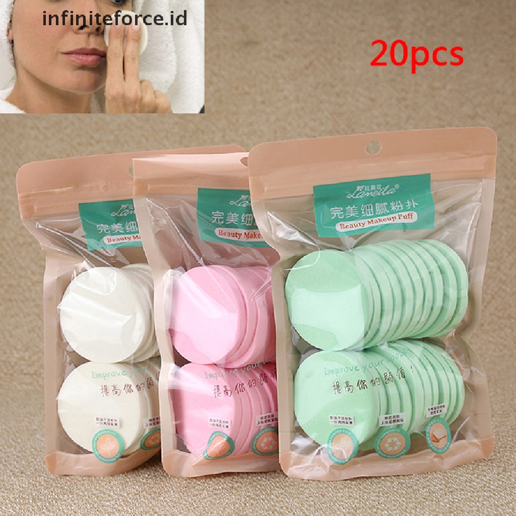 20 Pcs Spons Pembersih Wajah Natural Lembut