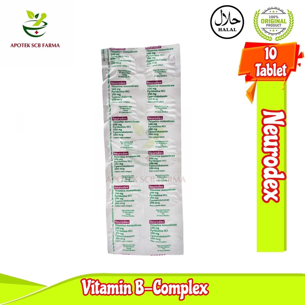 Neurodex (Vitamin B1, B6, B12) 10 Tablet 1 Setrip