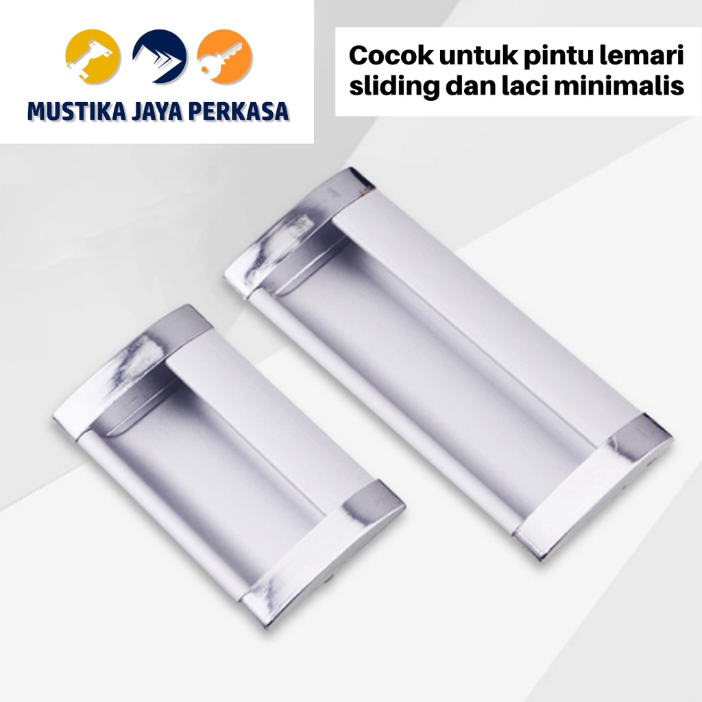 Handle Tanam Murah Handle Pintu Geser Lemari Tarikan Laci Tanam Plastik Bukan Besi 96 128