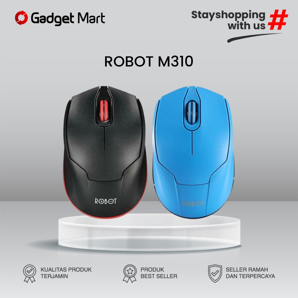 ROBOT M310 Mouse Wireless 2.4GHz Silent Click 1600DPI