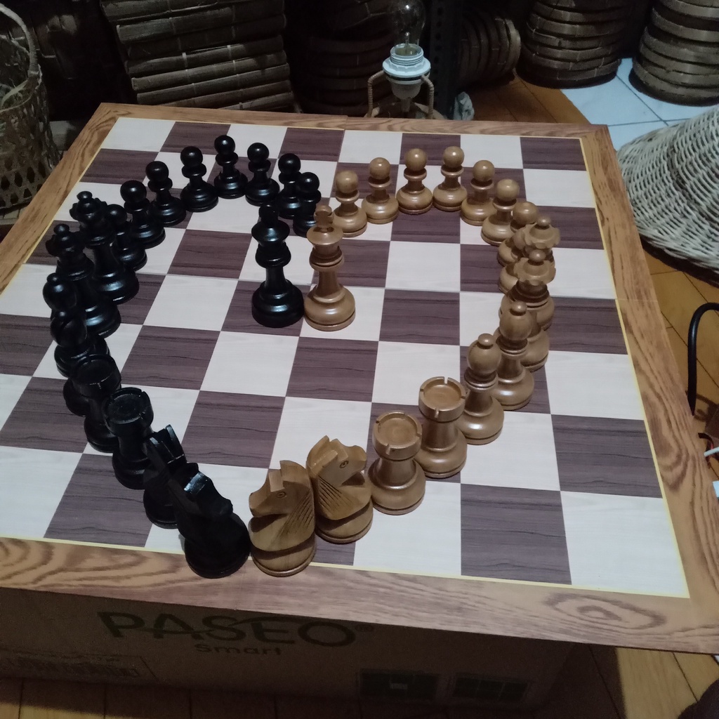 Buah Catur Satuan dari Kayu Kokosan Uliran Model DGT