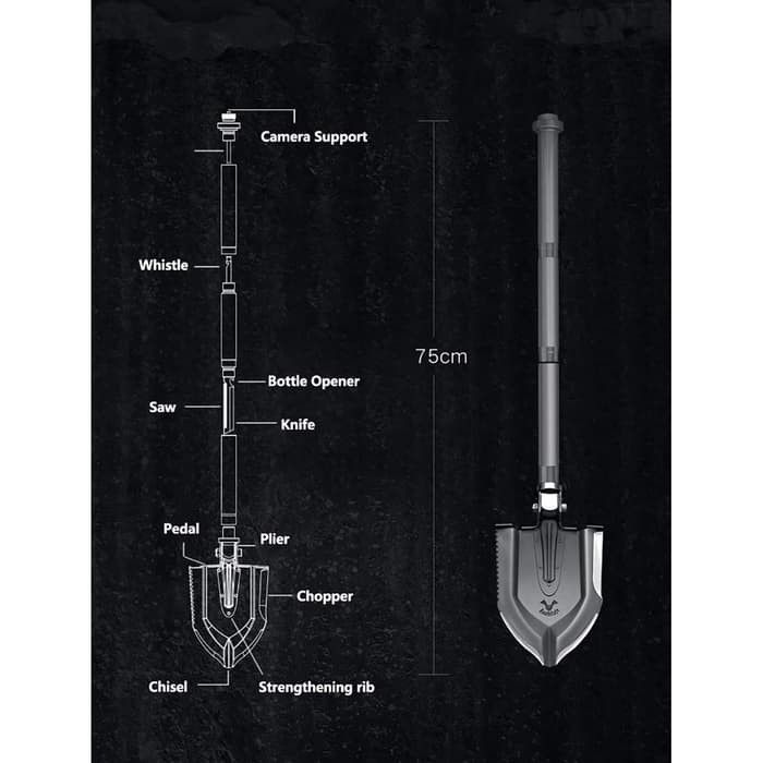 Zune Lotoo F-A1 Mechanical Outdoor Camping Shovel  Sports Equipments