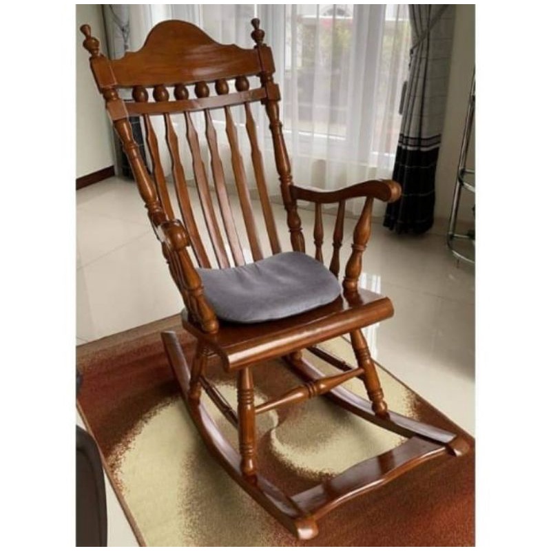 KURSI GOYANG FURNITURE JATI | KURSI MALAS KURSI SANTAI KAYU JATI | KURSI GOYANG KURSI MALAS  MEUBEL 