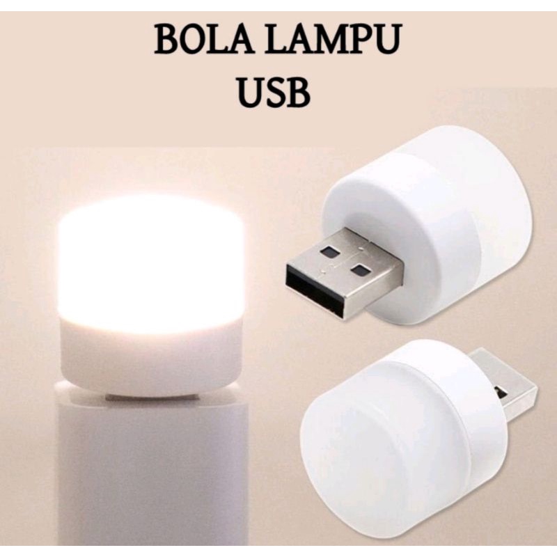 BOLA LAMPU USB MINI LAMPU BACA TIDUR