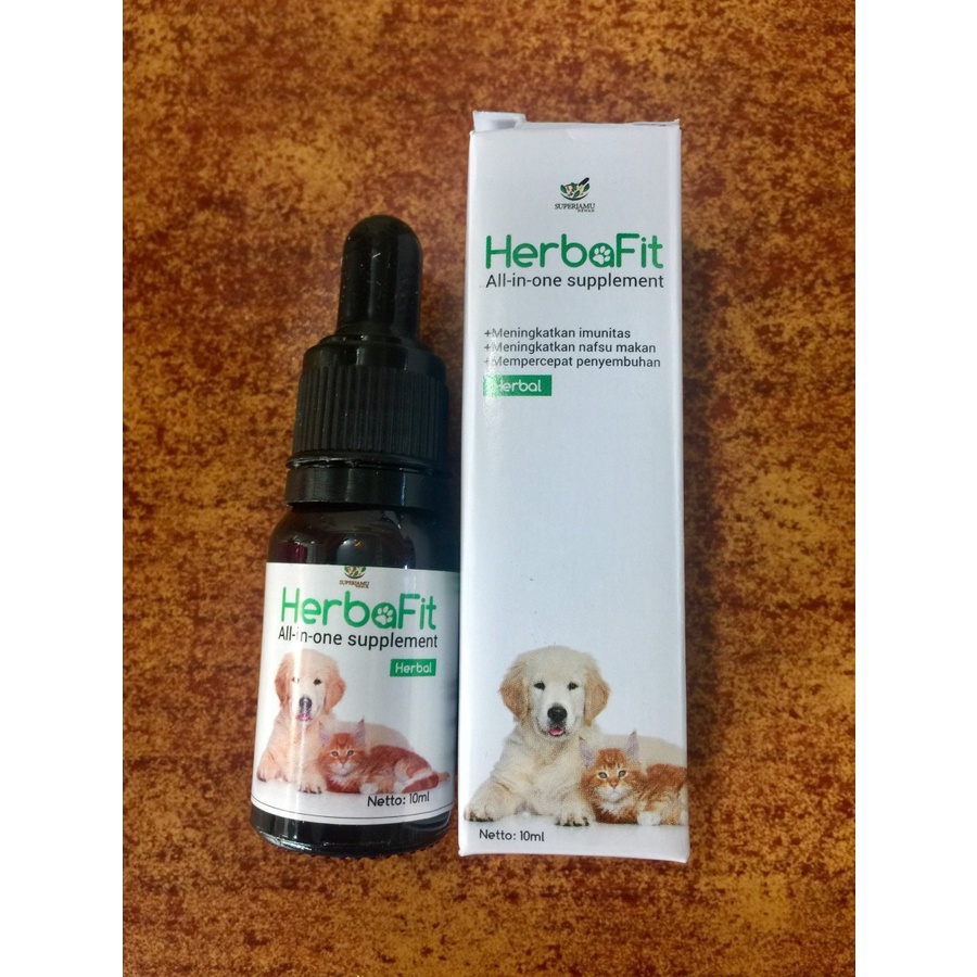 Herbafit Vitamin Imunitas Nafsu Makan Kucing Anjing Suplemen Herba Fit