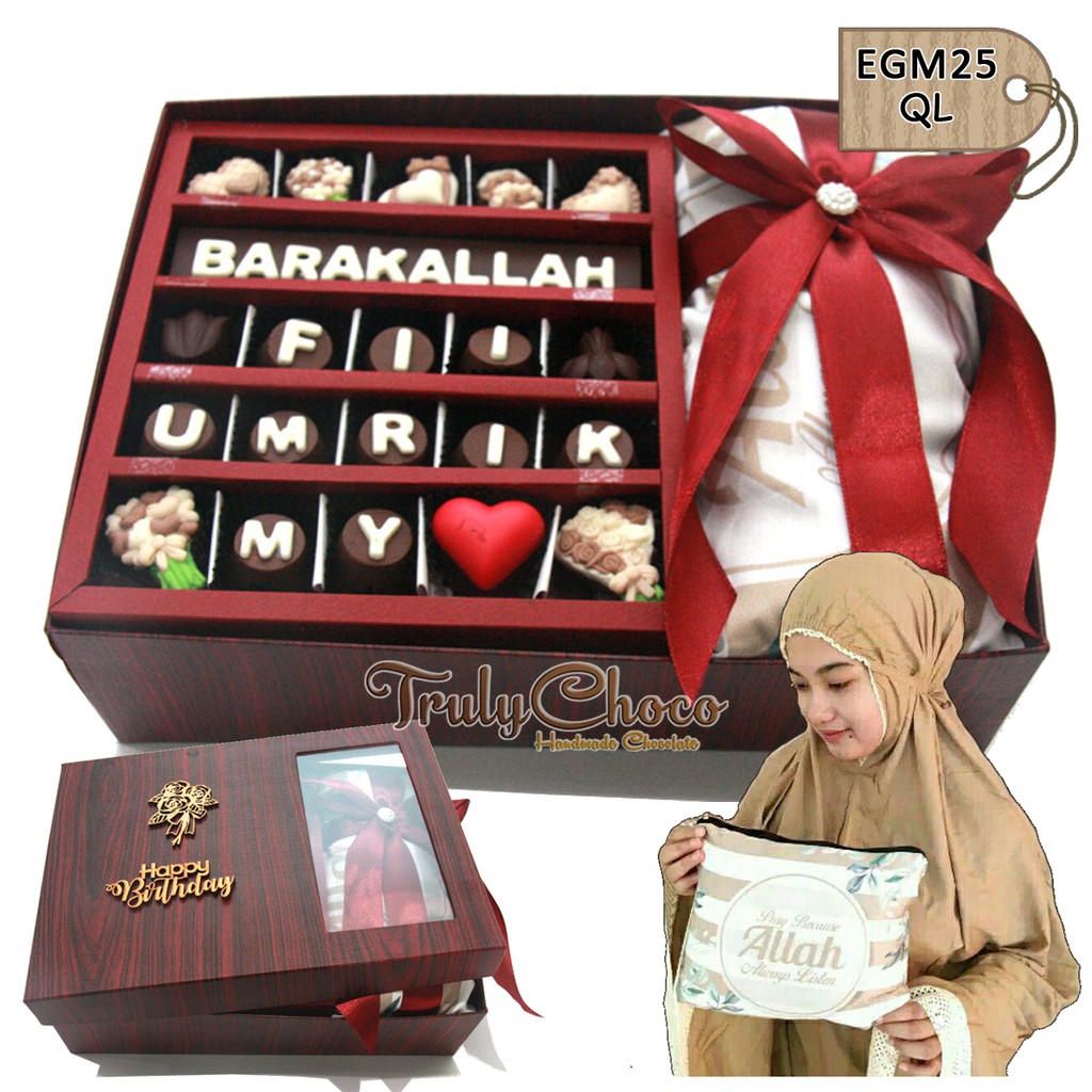 

Trulychoco - Kado Cokelat dan Mukena