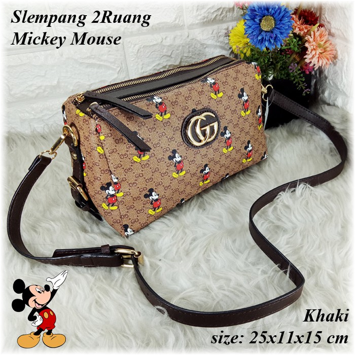 Tas Slempang 2Ruang Mickey Mouse