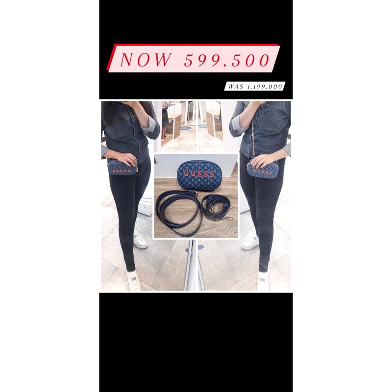 [JASTIP] Tas selempang guess warna jeans